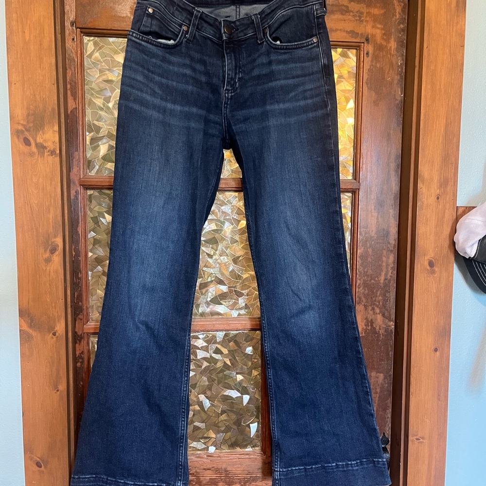 Wrangler Blue Flare Wide Leg Jeans